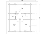 План мансарды дома из оцилиндрованного бревна Д-125