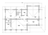 План мансарды дома из оцилиндрованного бревна Д-238